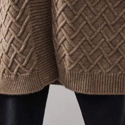 【秋冬の新作】 全4色 厚手セーターコート ミディアムニットカーディガン セータージャケット ゆったり  レディース 13枚目の画像