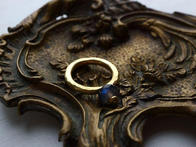 ラブラドライト＊Brass Point Ring＊AAA＊no.582