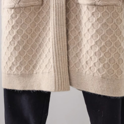 【秋冬の新作】 全6色 厚手セーターコート ミディアムニットカーディガン セータージャケット ゆったり  レディース 14枚目の画像