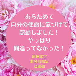 龍神様＆龍体文字あなたのお名前入り　手描きお守り　龍神様を味方に。2024年干支縁起【送料無料】 13枚目の画像