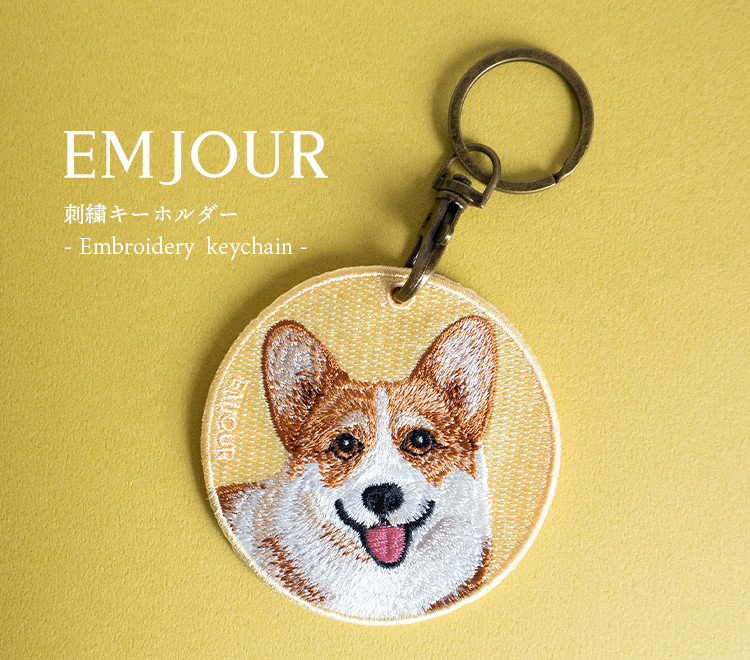 LOEWE コーギー 犬型フェルトキーホルダー ギフトボックス付き チャーム コーギー チャーム（フェルト&カーフ） ホワイト - LOEWE