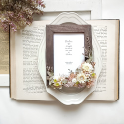 ドライフラワーブーケ＆ブートニア 2点 ブーケ32cm 記念日 結婚式 前