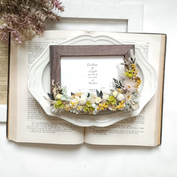 A4サイズ】ドライフラワーのフォトフレーム ウェルカムボード