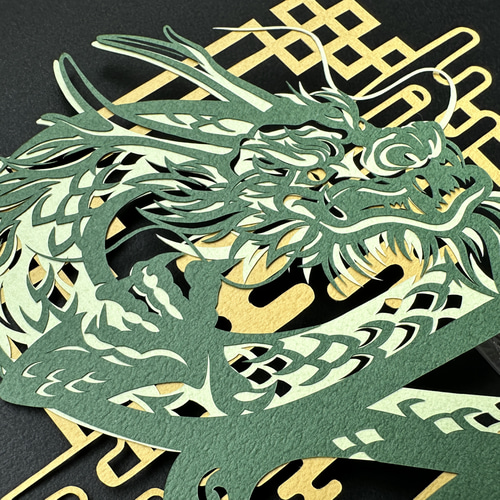 切り絵キット2024.01「辰年」 キット 祐琴 通販 16824498｜Creema