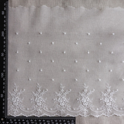 綿刺繡チュールレース　オリジナルデザイン 4枚目の画像