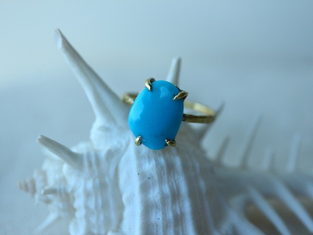 ターコイズ＊真鍮リング＊no.234