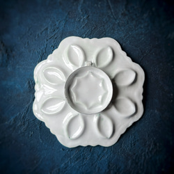 ペルシャのエナメル皿　ジュエリートレイ　飾り皿　Φ11ｃｍ【ミーナーカーリー010-031】 4枚目の画像