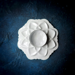 ペルシャのエナメル皿　ジュエリートレイ　飾り皿　Φ11ｃｍ【ミーナーカーリー010-030】 5枚目の画像