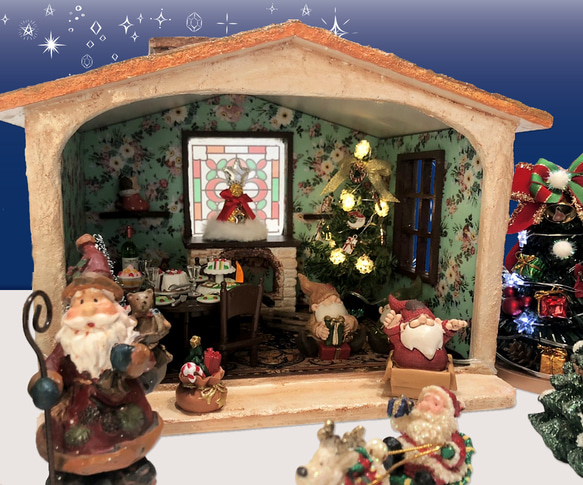 クリスマスのミニチュア風景 presepe プレゼピオ クリスマス Amazon.co.jp: 創業100年木彫りブランド《レーピ》クリスマス