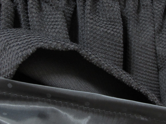 2723暖かさと厚みのあるコーデュロイワンピース　コットン　ネイビーブラック 3枚目の画像
