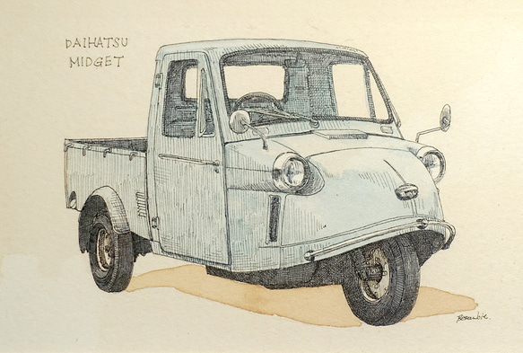 [原画] DAIHATSU MIDGET 3枚目の画像