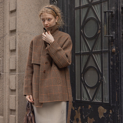 ベルト付き★レトロチェックコート classicalelf（クラシカルエルフ）の「チェック柄LOVER。レトロ