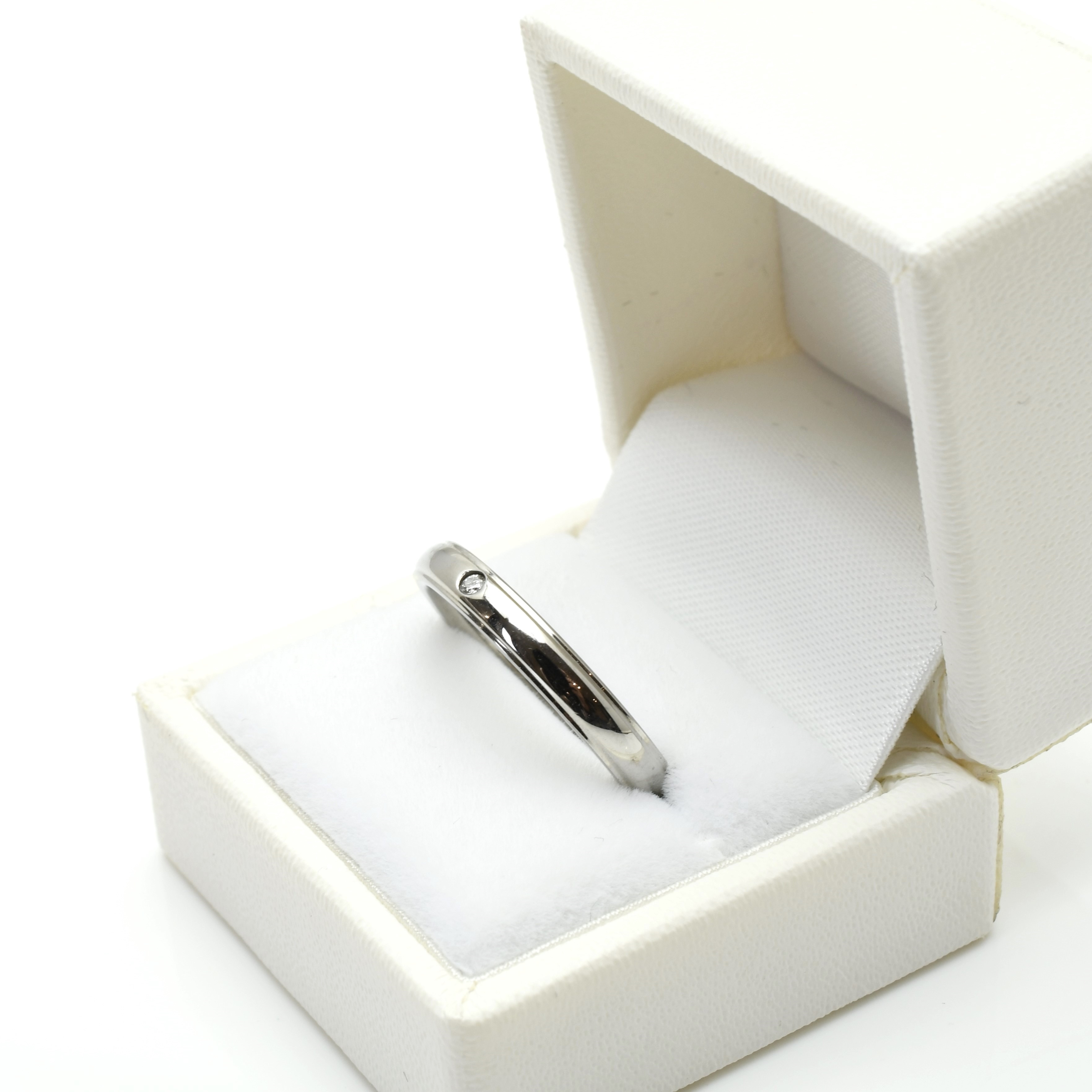 【高級感を演出*.】一粒の輝きを指先に＊選べる誕生石を添えて プローポーズ 結婚 婚約 指輪 ステンレス〈1本価格〉 5,250円