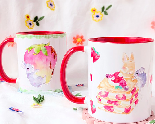 苺シリーズ♡カップinうさぎ 苺シリーズ♡カップinうさぎ