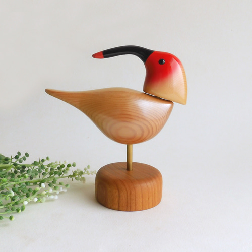 トキの置物 トキ Japanese Crested ibis その他置物 工房西岡 通販 16825898
