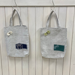 ミナペルホネンのパッチワークのバケツバッグ バケツバッグ *Tea