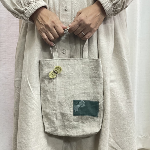 ミナペルホネンのバッグインバッグ トートバッグ *Tea & Milk