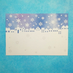 雪降る街のポストカード 2枚目の画像
