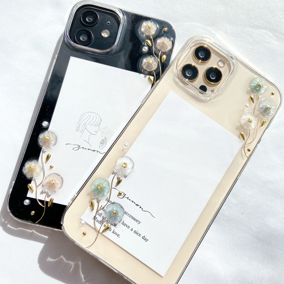 YN-so10,【flowerline】,iPhoneケース　全機種対応 iPhone15 iPhone14, 15枚目の画像