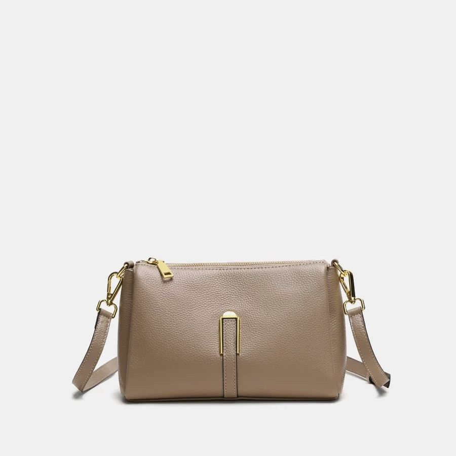 本革の小さな四角いバッグ、新しい大容量の片肩の脇の下バッグ、柔らかい革のクロスボディバッグ