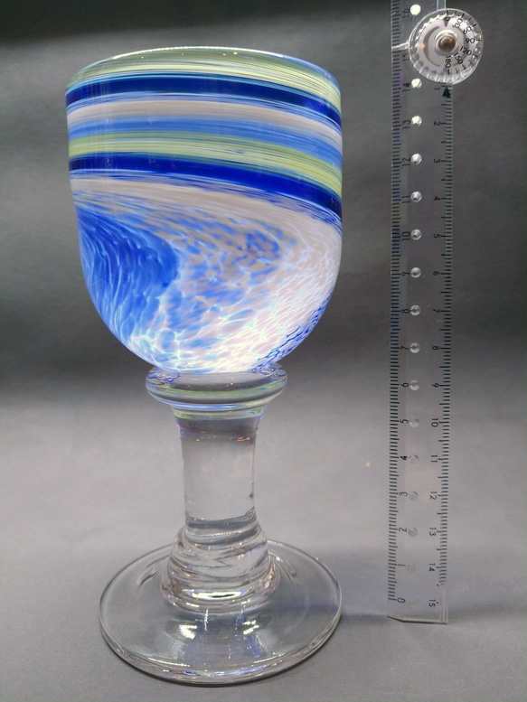 脚付きワイングラス大型 Tall Spiral Stemware Wine Glass 7枚目の画像