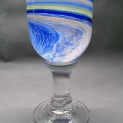 脚付きワイングラス大型 Tall Spiral Stemware Wine Glass 3枚目の画像