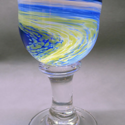 脚付きワイングラス大型 Tall Spiral Stemware Wine Glass 2枚目の画像