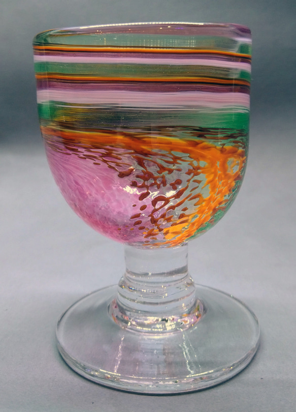 スパイラル脚付きワイングラス Spiral Stemware Drinking Glass 1枚目の画像