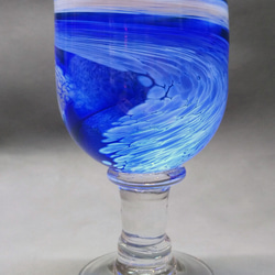 脚付きワイングラス大型 Tall Spiral Stemware Wine Glass 1枚目の画像