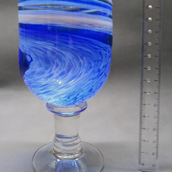 脚付きワイングラス大型 Tall Spiral Stemware Wine Glass 5枚目の画像