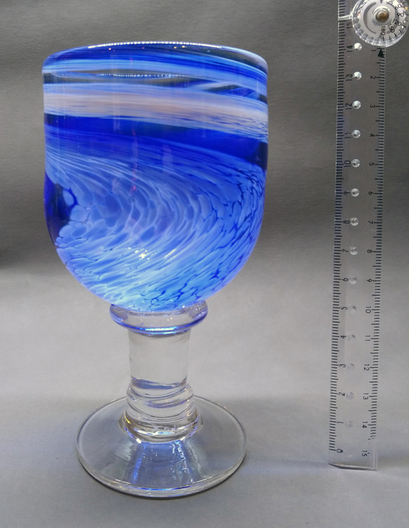 脚付きワイングラス大型 Tall Spiral Stemware Wine Glass 5枚目の画像