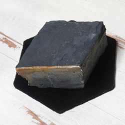 【美しい国産鉱物】北海道産ブラックシリカ／466g 5枚目の画像