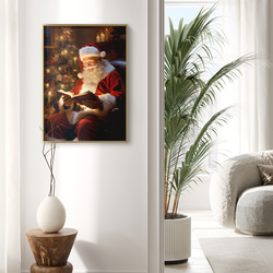 冬 クリスマス サンタクロース Merry Christmas / インテリアポスター 海外アート / XMAS 6 3枚目の画像