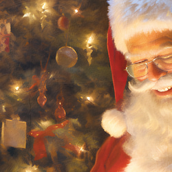 アートポスター クリスマス サンタクロース 北欧風 シンプルモダン ツリー キャンドル レッド ノスタルジック 7枚目の画像