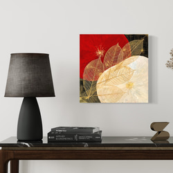 【一点もの】ラッキーフラワー蓮の葉アート -lucky flower & louts leaf art-- ※送料無料 12枚目の画像