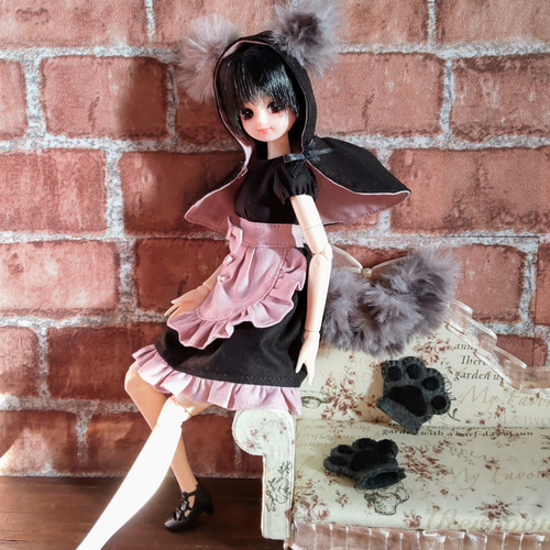 パオラレイナドール、新品ドール、リカちゃん、洋服、ドール人形 ドール服 リカちゃん 27cmドール 地雷系 浴衣風 ドレス その他