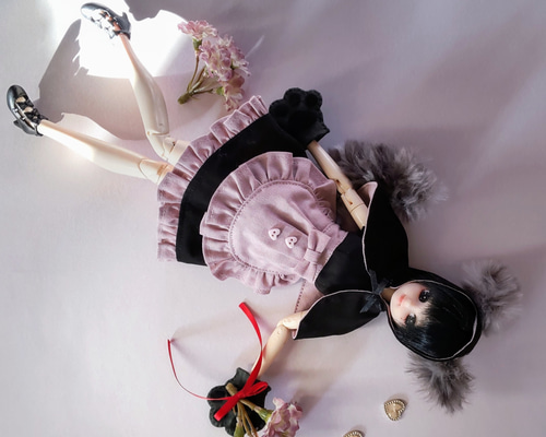 【即購入OK】ミニチュアドール服赤ちゃん用　黒Tありつなぎ服９着 全9色！衣装セット！天使 双子 洋服 服 BJD 球体関節人形 1/6 YOSD