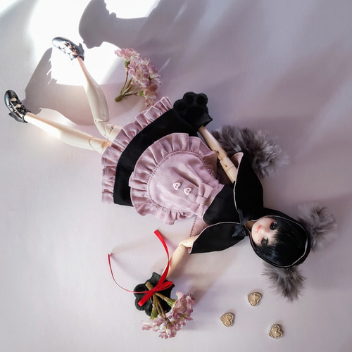 ドール服 リカちゃん 27cmドール オオカミ♡黒ずきん 地雷系
