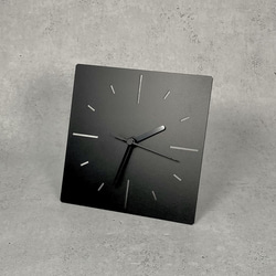 「鉄」の置き時計　重厚感　アイアンインテリア　秒針静音　シンプル　置時計　卓上時計　ブラック 2枚目の画像