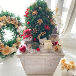 超早割クリスマス2025 コンパクトクリスマスツリー プリザーブドドライ