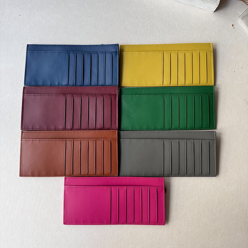 本革 名入れ スリムウォレット 長財布 フラグメントケース 長財布