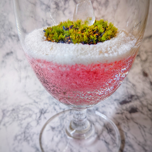 苔テラリウム】ピンクサンドアート テラリウム greenplanet 通販