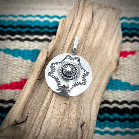 silver925 コンチョ スタンプワーク コイン シルバー ネックレス