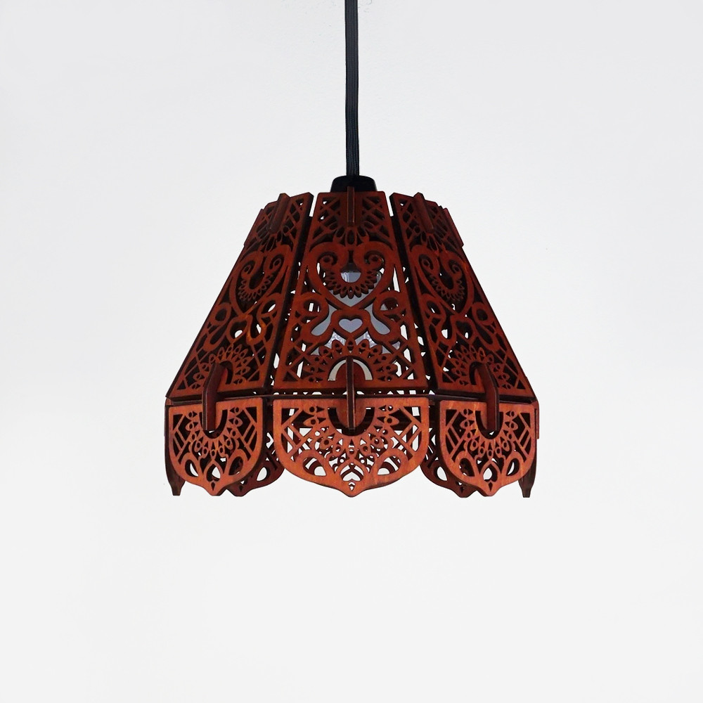 「バロック」木製ペンダントライト 照明　おしゃれ ダイニング