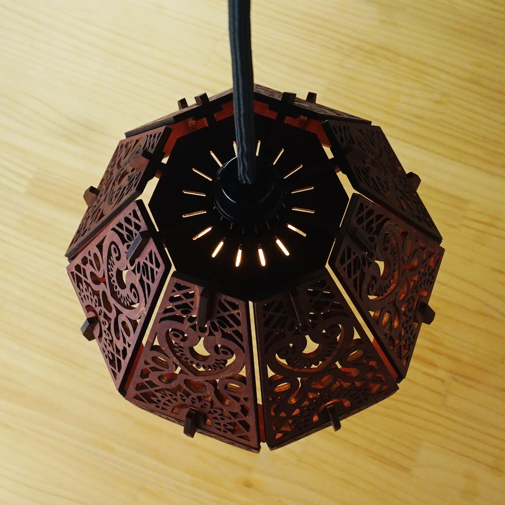 「バロック」木製ペンダントライト 照明 おしゃれ ダイニング 「バロック」木製ペンダントライト 照明 おしゃれ ダイニング