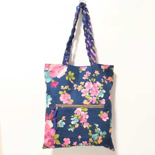 手作り 花飾り付きトートバッグ 楽天市場】【2個セット】刺繍トートバッグ L 押し花 IT001-6 かわいい