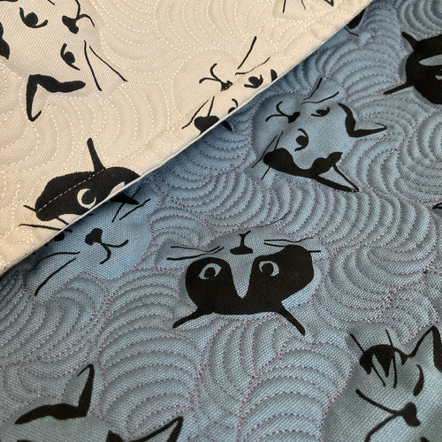 猫柄バッグ トートバッグ パッチワーク ハワイアンキルト トートバッグ