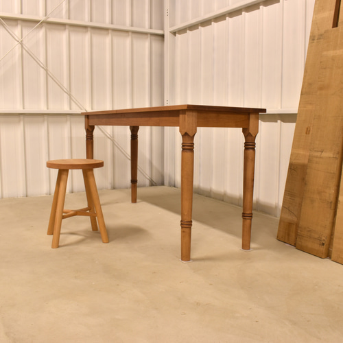 アルダー無垢材 w1500 」 ろくろ脚 long table 机・デスク