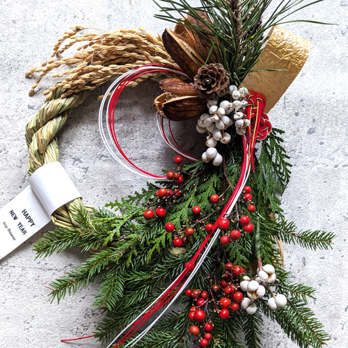 北海道産フレッシュ松お正月飾り 早割予約販売 しめ縄・しめ飾り mieko