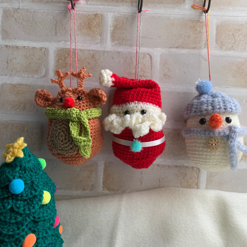 立体 クリスマス オーナメント 飾り付け 雪だるま サンタ トナカイ クリスマスオーナメント サンタ 雪だるま トナカイ 3点セット